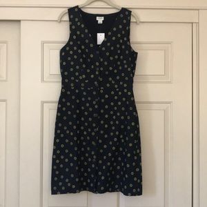 JCrew Botton Up Navy Dress - NWT